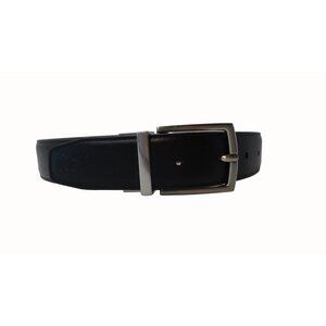 30" Boys Brown Faux Leather Belt with Silver Buckle New